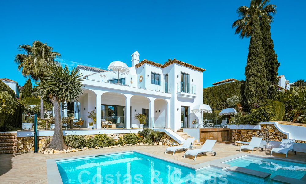 Luxurious villa for sale with a traditional architectural style located in a gated community of Nueva Andalucia, Marbella 53691