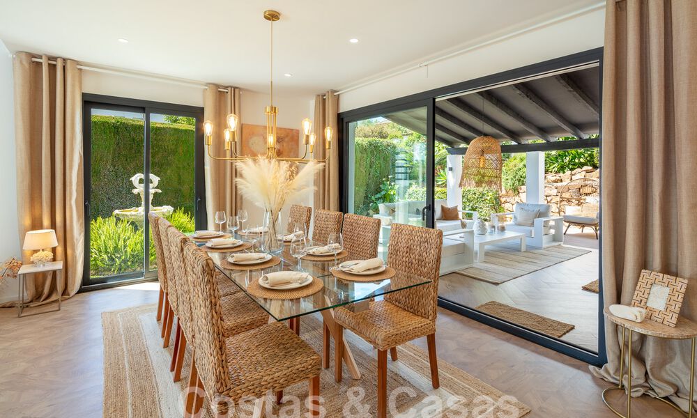 Luxurious villa for sale with a traditional architectural style located in a gated community of Nueva Andalucia, Marbella 53702