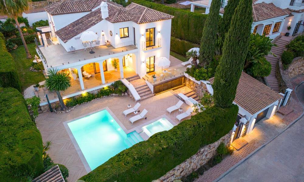 Luxurious villa for sale with a traditional architectural style located in a gated community of Nueva Andalucia, Marbella 53706