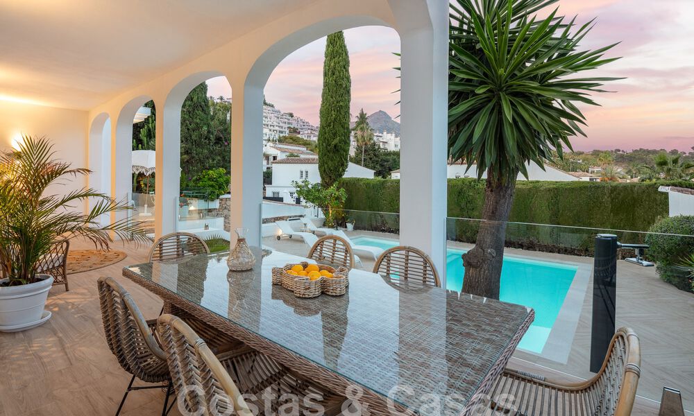 Luxurious villa for sale with a traditional architectural style located in a gated community of Nueva Andalucia, Marbella 53711