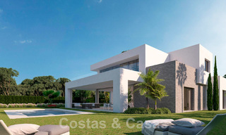 New contemporary luxury villas for sale in a 5-star golf resort in Mijas, Costa del Sol 53386 