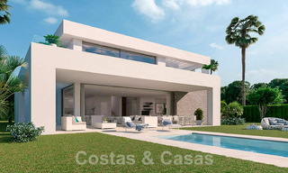 New contemporary luxury villas for sale in a 5-star golf resort in Mijas, Costa del Sol 53389 