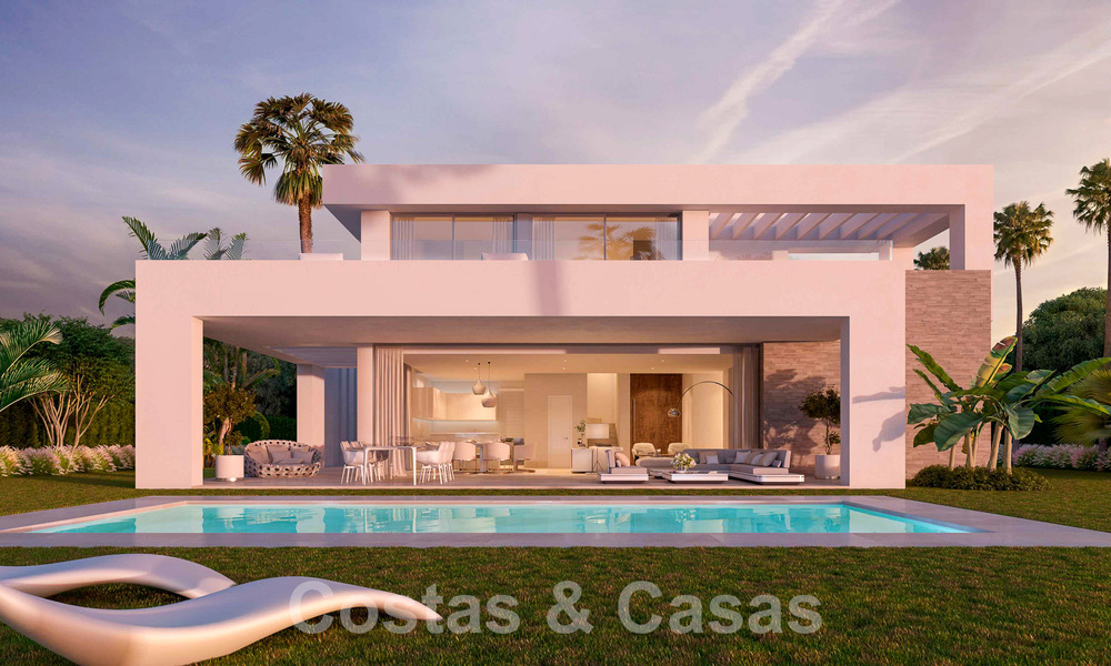 New contemporary luxury villas for sale in a 5-star golf resort in Mijas, Costa del Sol 53392