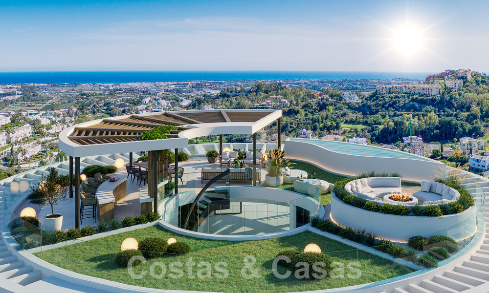 3 new units! Sophisticated luxury apartments for sale with 300° sea, golf and mountain views in Benahavis - Marbella 53423