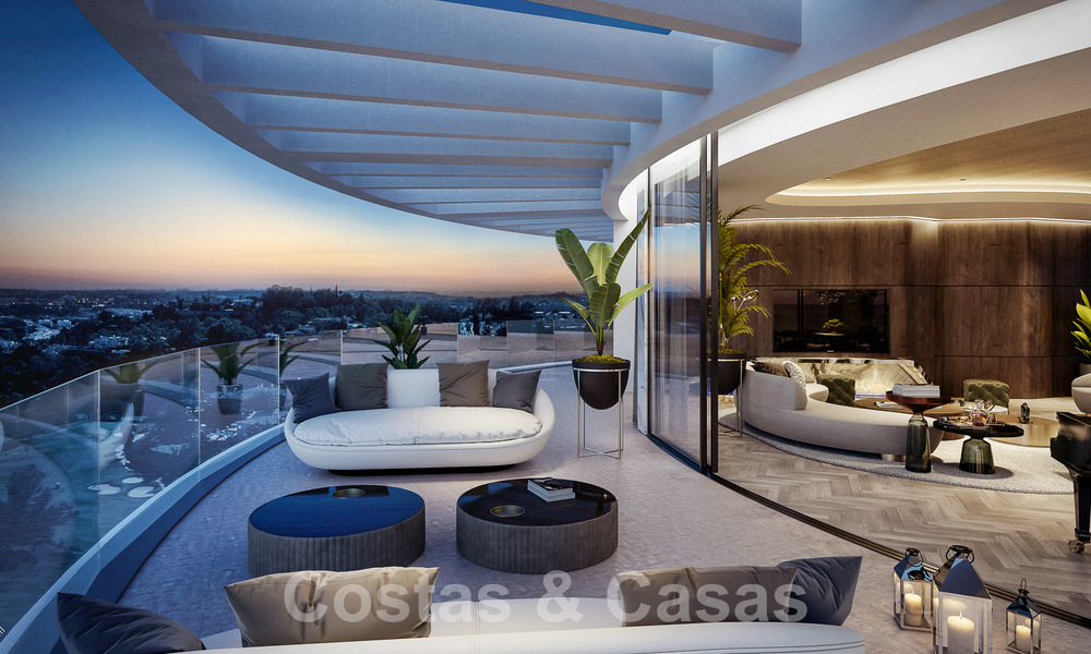 3 new units! Sophisticated luxury apartments for sale with 300° sea, golf and mountain views in Benahavis - Marbella 53428