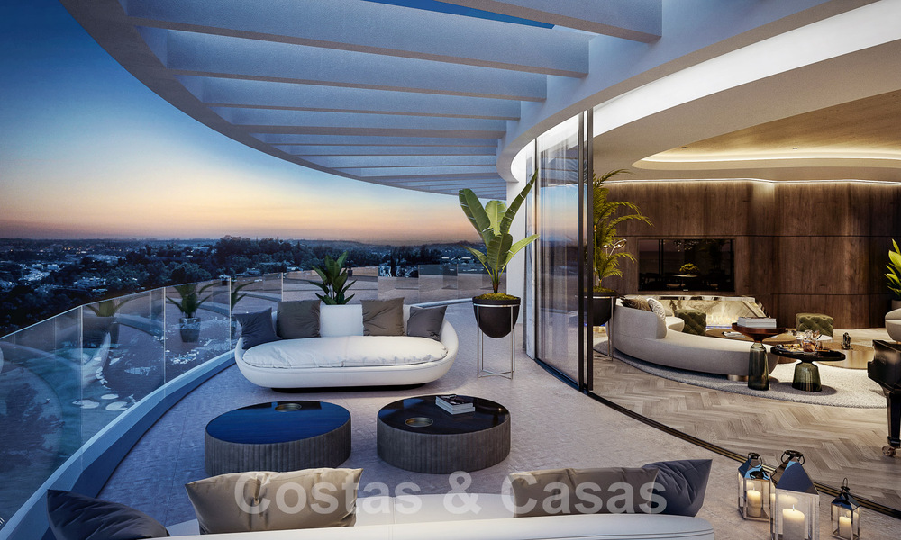 3 new units! Sophisticated luxury apartments for sale with 300° sea, golf and mountain views in Benahavis - Marbella 53428