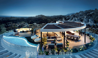 3 new units! Sophisticated luxury apartments for sale with 300° sea, golf and mountain views in Benahavis - Marbella 53431 