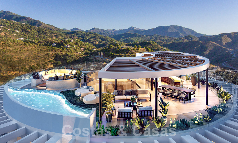 3 new units! Sophisticated luxury apartments for sale with 300° sea, golf and mountain views in Benahavis - Marbella 53436