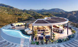 3 new units! Sophisticated luxury apartments for sale with 300° sea, golf and mountain views in Benahavis - Marbella 53436 