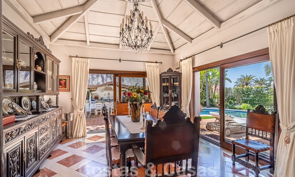 Stylish Andalusian luxury villa for sale a stone's throw from the beach in coveted urbanisation Bahia de Marbella 51883