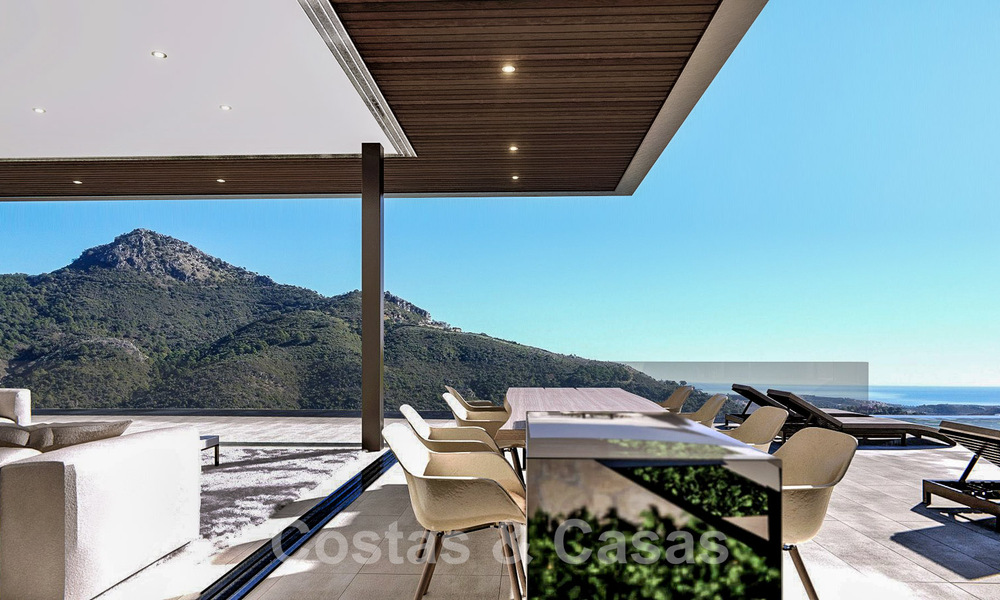 Ecological luxury villa with ultra-modern design for sale with stunning sea and mountain views in Benahavis - Marbella 52062