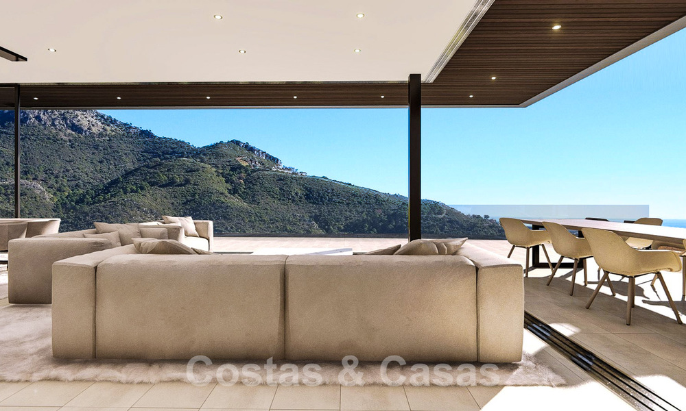 Ecological luxury villa with ultra-modern design for sale with stunning sea and mountain views in Benahavis - Marbella 52063