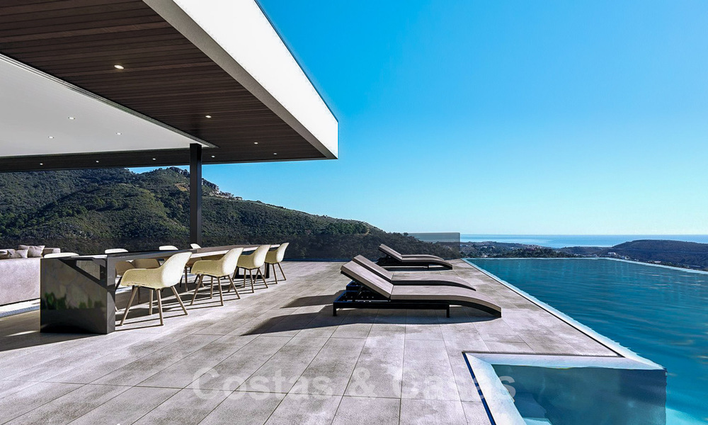 Ecological luxury villa with ultra-modern design for sale with stunning sea and mountain views in Benahavis - Marbella 52064