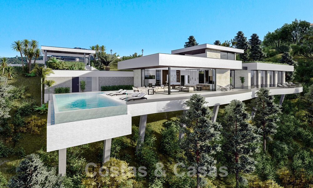 Ecological luxury villa with ultra-modern design for sale with stunning sea and mountain views in Benahavis - Marbella 52067