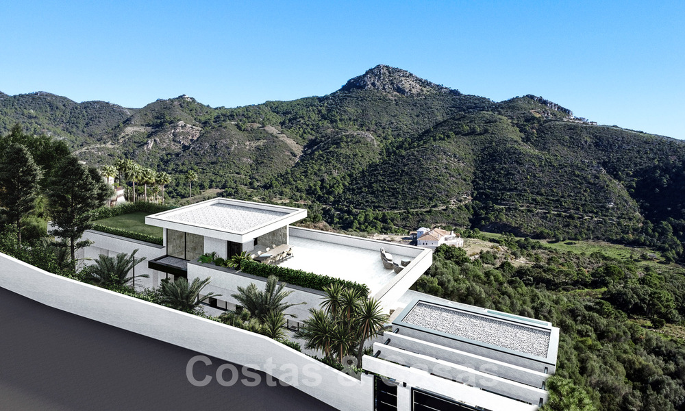 Ecological luxury villa with ultra-modern design for sale with stunning sea and mountain views in Benahavis - Marbella 52070