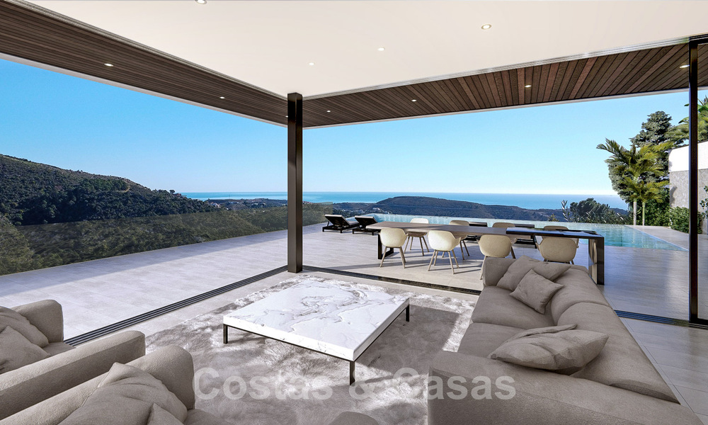 Ecological luxury villa with ultra-modern design for sale with stunning sea and mountain views in Benahavis - Marbella 52073