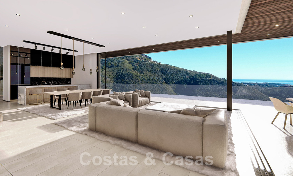 Ecological luxury villa with ultra-modern design for sale with stunning sea and mountain views in Benahavis - Marbella 52074