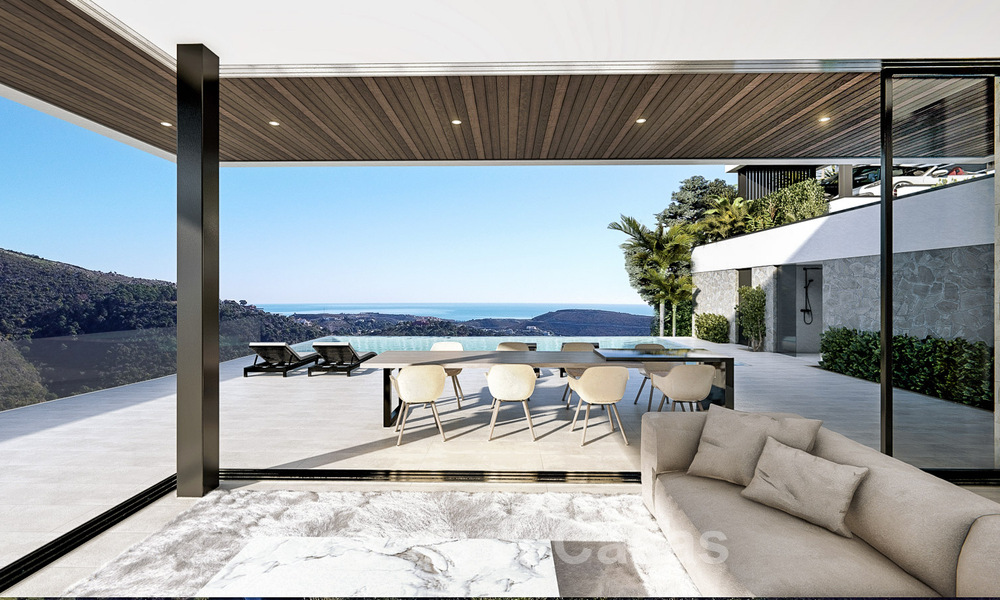 Ecological luxury villa with ultra-modern design for sale with stunning sea and mountain views in Benahavis - Marbella 52076