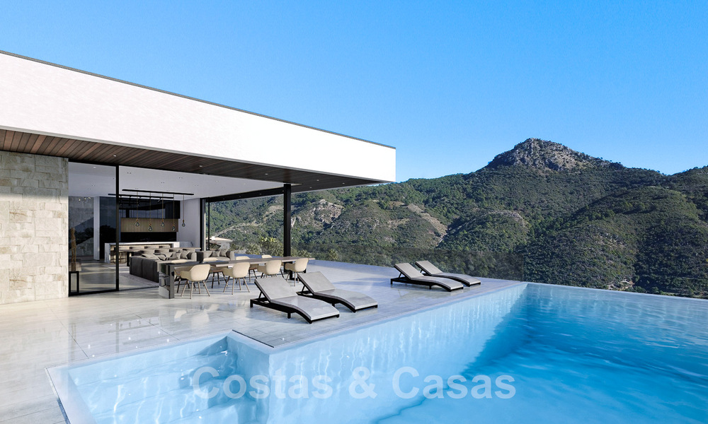 Ecological luxury villa with ultra-modern design for sale with stunning sea and mountain views in Benahavis - Marbella 52077