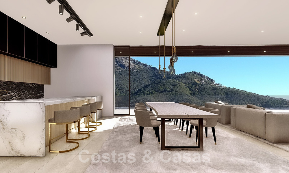 Ecological luxury villa with ultra-modern design for sale with stunning sea and mountain views in Benahavis - Marbella 52079