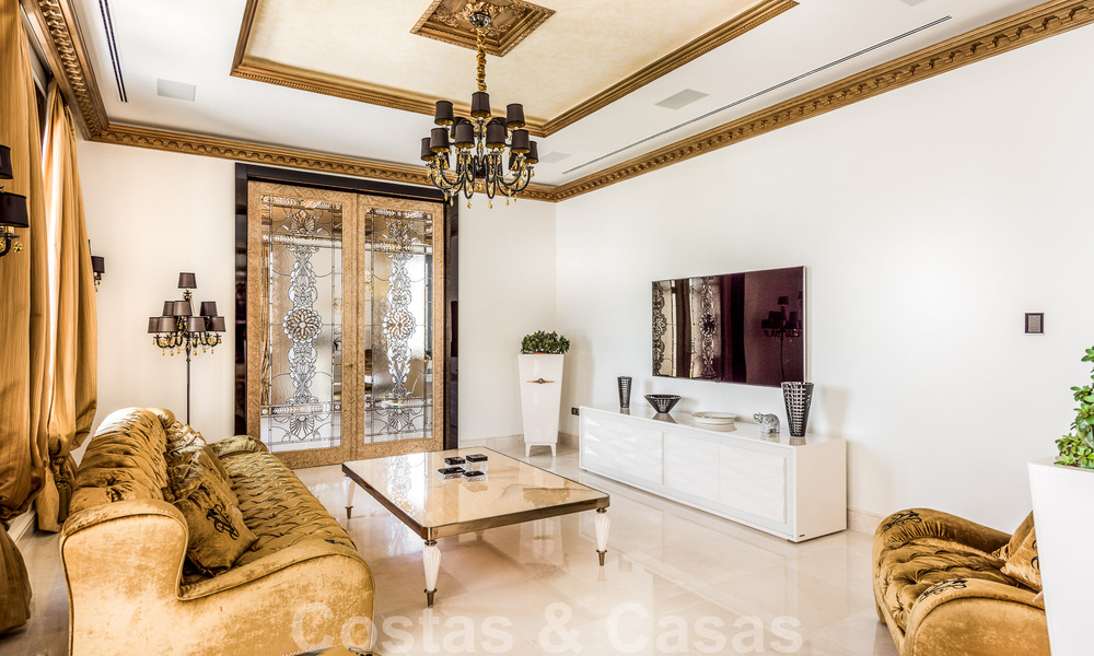 Majestic, high-end luxury villa for sale with 7 bedrooms in an exclusive urbanisation east of Marbella centre 52014