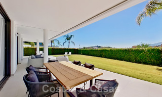 Modern garden apartment for sale with 3 bedrooms in golf resort on the New Golden Mile between Marbella and Estepona 53238 