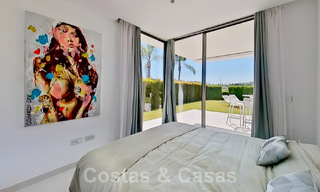 Modern garden apartment for sale with 3 bedrooms in golf resort on the New Golden Mile between Marbella and Estepona 53247 