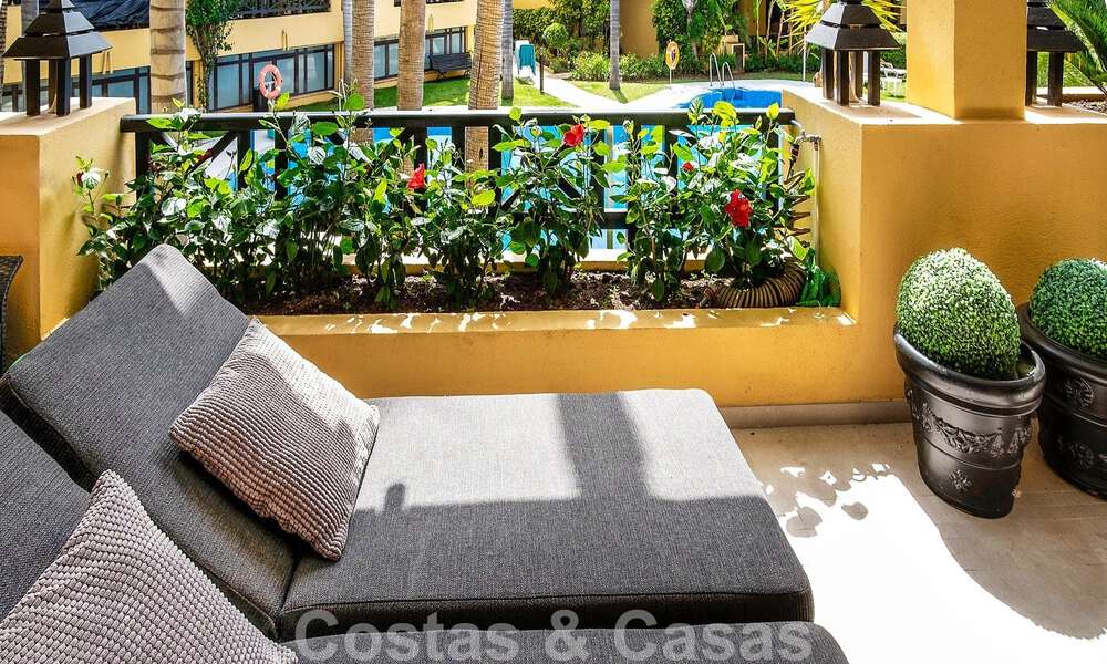 Luxury apartment for sale in exclusive second-line beach complex in Puerto Banus, Marbella 52096