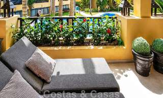 Luxury apartment for sale in exclusive second-line beach complex in Puerto Banus, Marbella 52096 