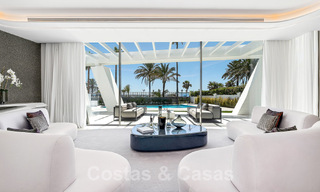 Newly built luxury villa with architectural design for sale, frontline beach in Los Monteros, Marbella 52284 