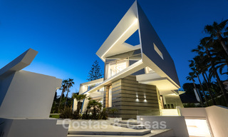 Newly built luxury villa with architectural design for sale, frontline beach in Los Monteros, Marbella 52319 