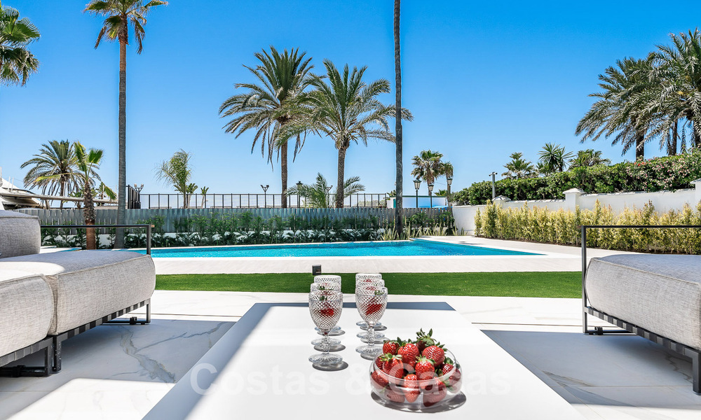 Newly built luxury villa with architectural design for sale, frontline beach in Los Monteros, Marbella 52331