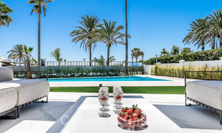 Newly built luxury villa with architectural design for sale, frontline beach in Los Monteros, Marbella 52331 