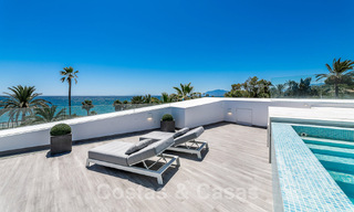 Newly built luxury villa with architectural design for sale, frontline beach in Los Monteros, Marbella 52333 