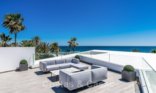 Newly built luxury villa with architectural design for sale, frontline beach in Los Monteros, Marbella 52337 