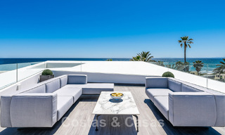 Newly built luxury villa with architectural design for sale, frontline beach in Los Monteros, Marbella 52338 