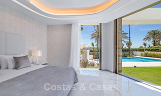 Newly built luxury villa with architectural design for sale, frontline beach in Los Monteros, Marbella 52340 