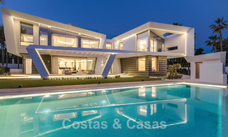 Newly built luxury villa with architectural design for sale, frontline beach in Los Monteros, Marbella 52341 