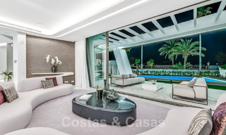 Newly built luxury villa with architectural design for sale, frontline beach in Los Monteros, Marbella 52344 