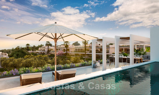New project of prestige apartments for sale with private pool adjacent to golf course in East Marbella 52422 