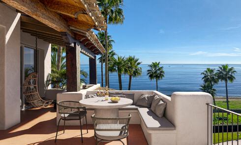 Sophisticated luxury penthouse for sale in frontline beach complex on the New Golden Mile between Marbella and Estepona 52989