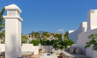 Sophisticated luxury penthouse for sale in frontline beach complex on the New Golden Mile between Marbella and Estepona 52990 
