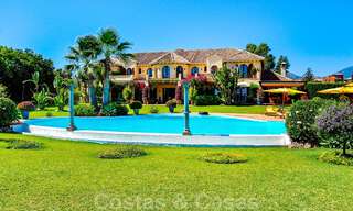 Majestic frontline beach villa for sale, between Marbella and Estepona 29608 