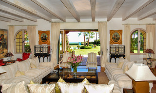 Majestic frontline beach villa for sale, between Marbella and Estepona 29625 