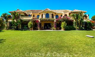 Majestic frontline beach villa for sale, between Marbella and Estepona 29630 