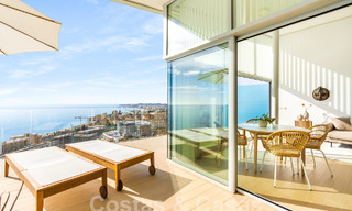 Contemporary penthouse for sale with outstanding sea views and within walking distance to the beach in Fuengirola - Benalmadena, Costa del Sol 54276 