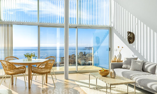 Contemporary penthouse for sale with outstanding sea views and within walking distance to the beach in Fuengirola - Benalmadena, Costa del Sol 54278 