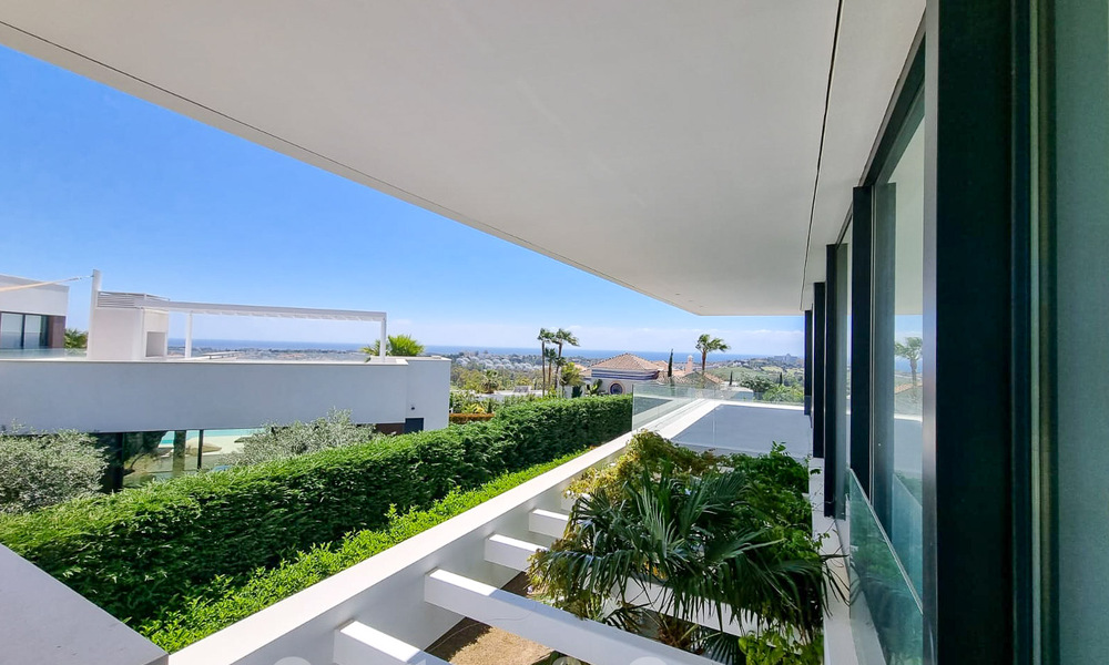 Modernist luxury villa for sale with magnificent sea and golf views in Benahavis - Marbella 54481