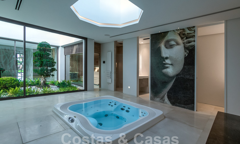 Move-in ready, new, modern 6-bedroom luxury villa for sale with sea views in La Quinta, Marbella - Benahavis 54299