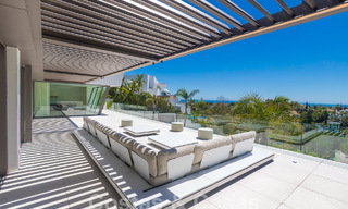 Move-in ready, new, modern 6-bedroom luxury villa for sale with sea views in La Quinta, Marbella - Benahavis 54304 